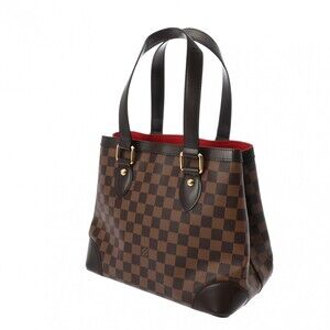 Louis Vuitton Brown Handbag Canvas Damier Hampstead